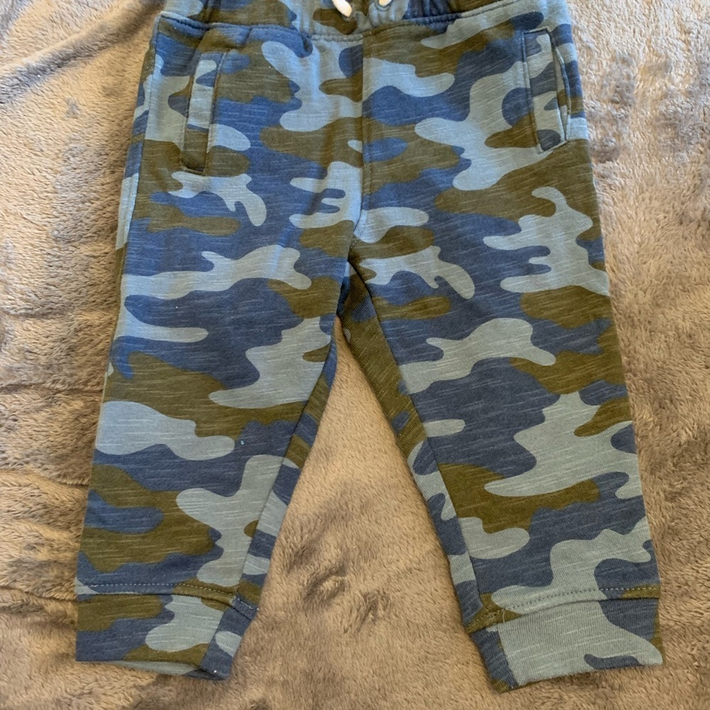 Joe Fresh Kids' Camouflage, Black, and Brown Joggers - Picture 2 of 10